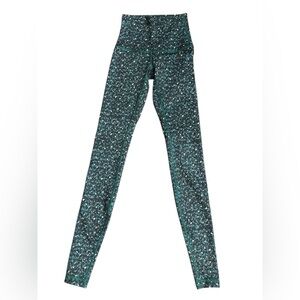 Lululemon Patterned Green Leggings